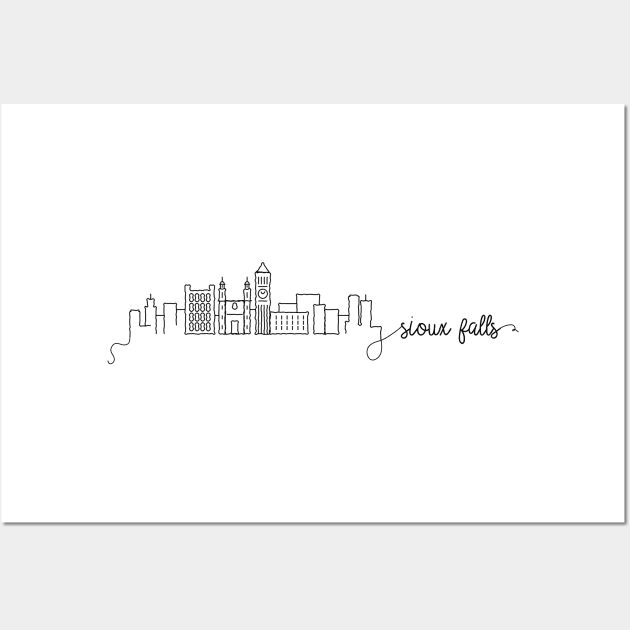 Sioux Falls City Signature Wall Art by kursatunsal